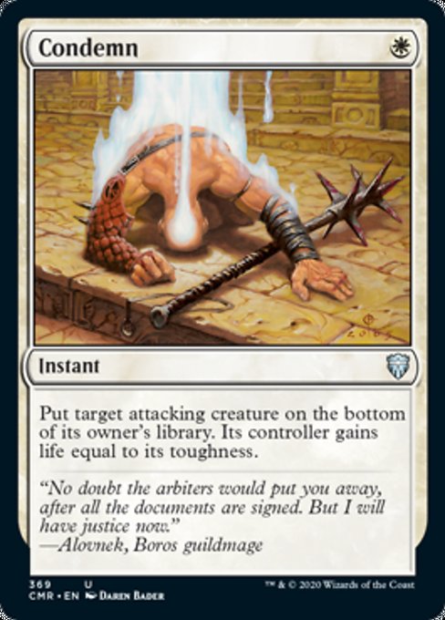 Condemn (Commander 2020 Commander Legends) Light Play