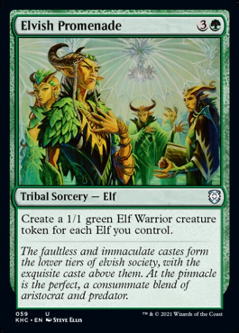 Elvish Promenade (Commander 2021 Kaldheim) Light Play