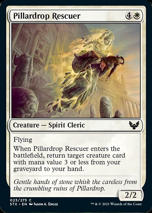 Pillardrop Rescuer (Strixhaven) Light Play Foil