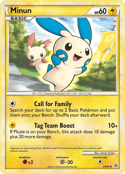 Minun (Unleashed) Light Play