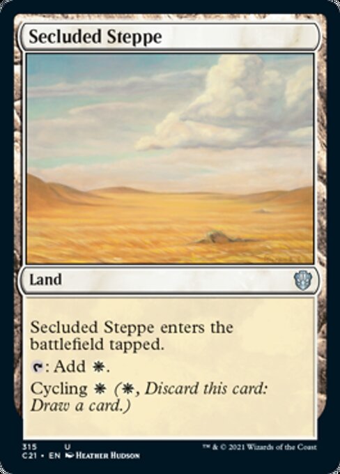 Secluded Steppe (Commander 2021 Strixhaven) Light Play
