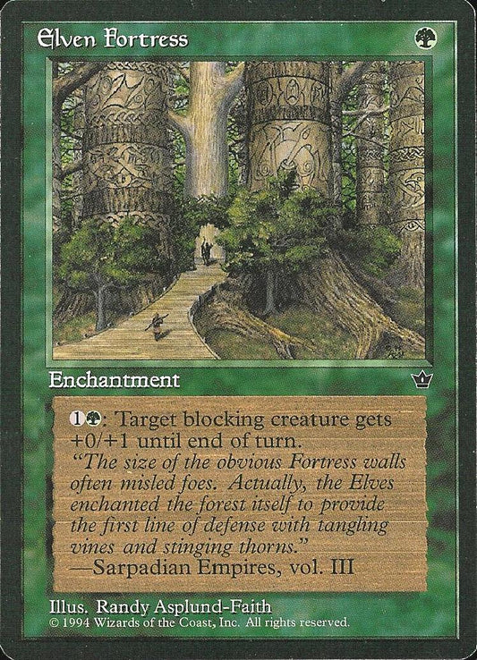 Elven Fortress (Asplund-Faith) (Fallen Empires) Medium Play