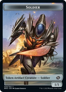 Soldier Token (008) (The Brothers' War) Light Play