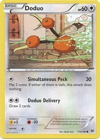 Doduo (115) (XY - BREAKthrough) Light Play