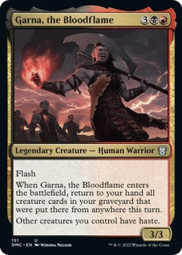 Garna, the Bloodflame (Commander: Dominaria United) Light Play