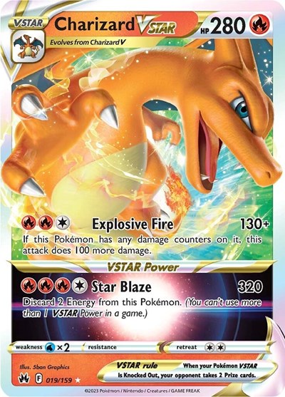 Charizard VSTAR (Crown Zenith) Near Mint Holofoil
