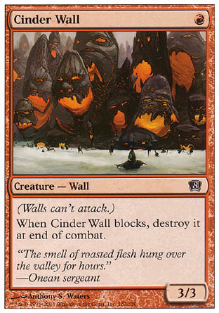 Cinder Wall (8th Edition) Light Play
