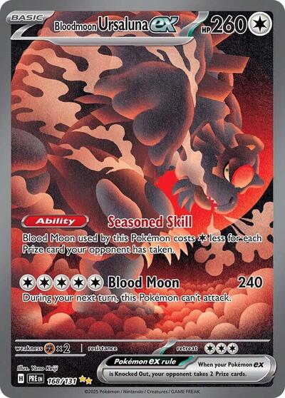 Bloodmoon Ursaluna ex (SV: Prismatic Evolutions) Light Play Holofoil