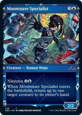 Moonsnare Specialist (Showcase) (Kamigawa: Neon Dynasty) Light Play Foil