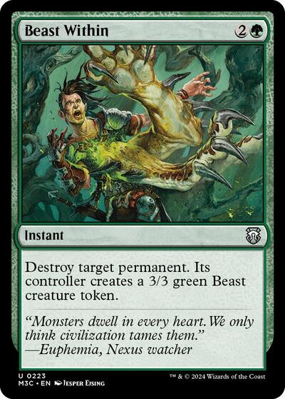 Beast Within (Commander: Modern Horizons 3) Light Play
