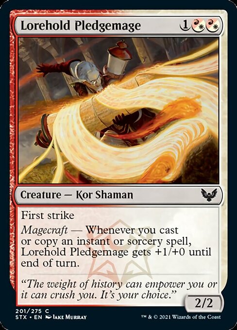 Lorehold Pledgemage (Strixhaven) Light Play Foil
