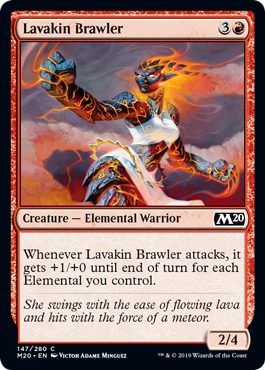 Lavakin Brawler (Magic 2020 Core Set) Light Play