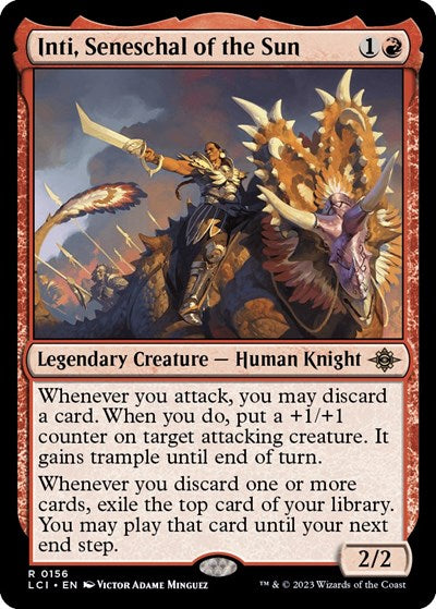 Inti, Seneschal of the Sun (The Lost Caverns of Ixalan) Near Mint Foil
