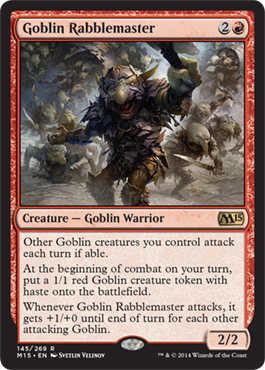 Goblin Rabblemaster (Magic 2015 Core Set) Medium Play