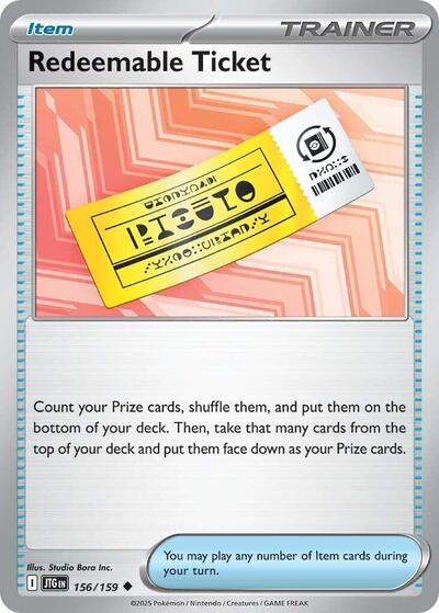 Redeemable Ticket (SV09: Journey Together) Light Play Reverse Holofoil