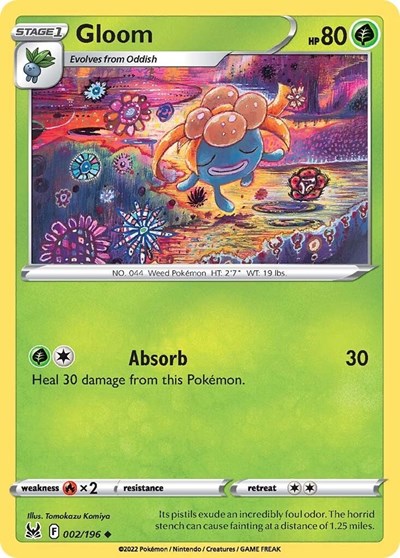 Gloom (SWSH11: Lost Origin) Light Play Reverse Holofoil