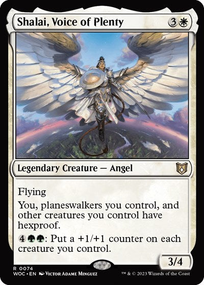 Shalai, Voice of Plenty (Commander: Wilds of Eldraine) Light Play