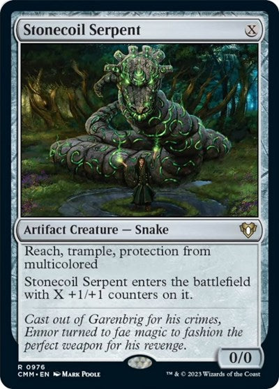 Stonecoil Serpent (Commander Masters) Light Play