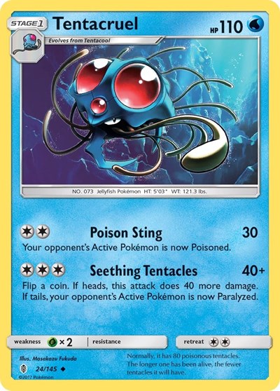 Tentacruel (SM - Guardians Rising) Medium Play