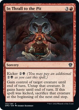 In Thrall to the Pit (Dominaria United) Light Play Foil