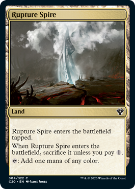Rupture Spire (Commander 2020 Ikoria) Light Play