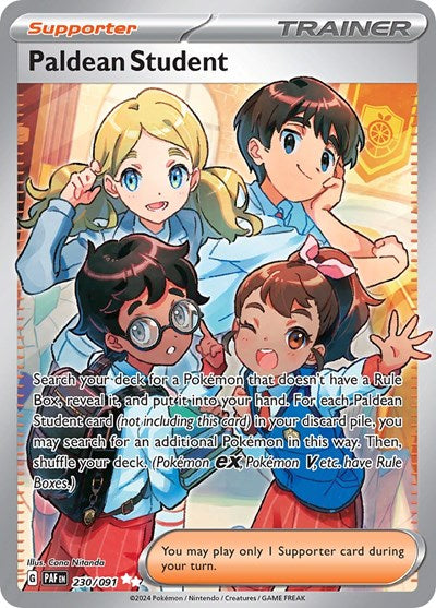 Paldean Student - 230 (SV: Paldean Fates) Light Play Holofoil