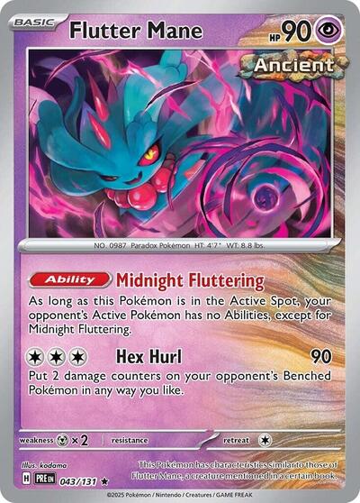 Flutter Mane (SV: Prismatic Evolutions) Light Play Holofoil