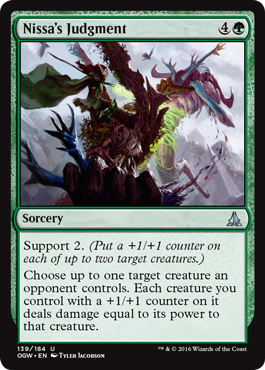Nissa's Judgment (Oath of the Gatewatch) Light Play