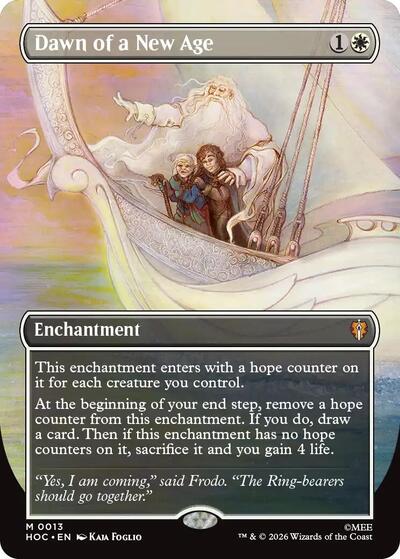 Dawn of a New Age (Borderless) (The Hobbit: Eternal-Legal) Light Play Foil