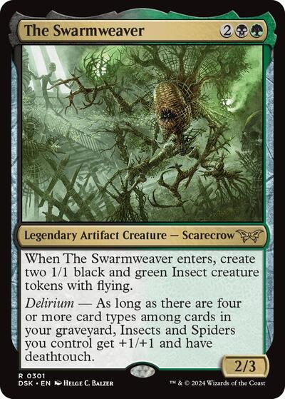 The Swarmweaver (0301) (Duskmourn: House of Horror) Light Play