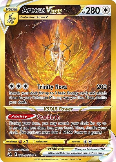 Arceus VSTAR (Secret) (Crown Zenith: Galarian Gallery) Near Mint Holofoil