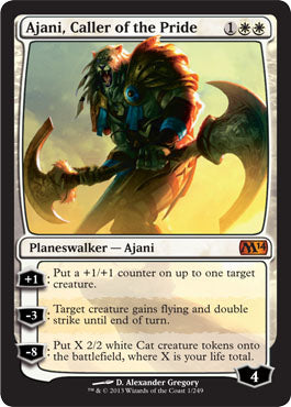 Ajani, Caller of the Pride (Magic 2014 Core Set) Medium Play