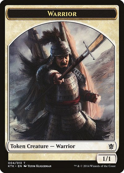 Warrior Token (Pike) (Khans of Tarkir) Light Play