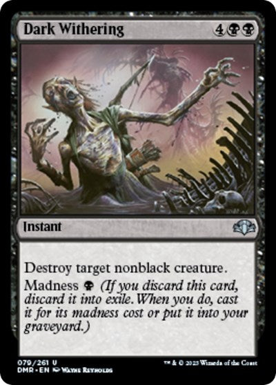 Dark Withering (Dominaria Remastered) Light Play