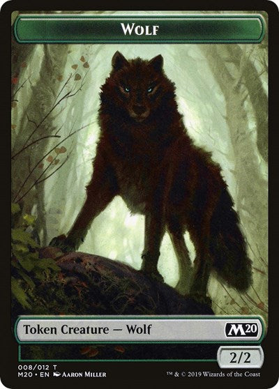 Wolf Double-sided Token (Challenger 2020) (Promos: Unique and Miscellaneous) Light Play
