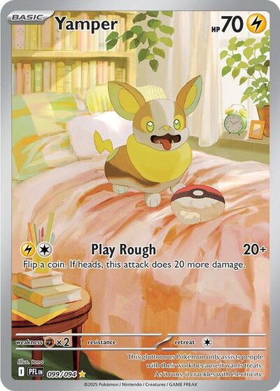 Yamper - 099 (ME02: Phantasmal Flames) Light Play Holofoil