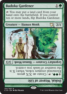 Budoka Gardener (Commander 2018) Light Play