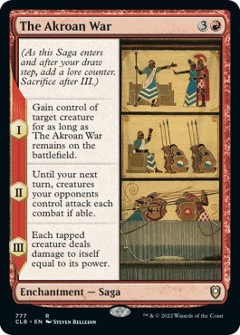 The Akroan War (Commander Legends: Battle for Baldur's Gate) Light Play