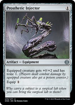 Prosthetic Injector (Phyrexia: All Will Be One) Light Play Foil