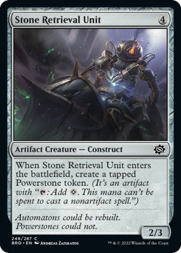 Stone Retrieval Unit (The Brothers' War) Light Play Foil