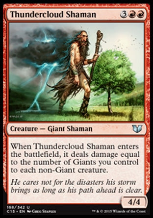 Thundercloud Shaman (Commander 2015) Light Play