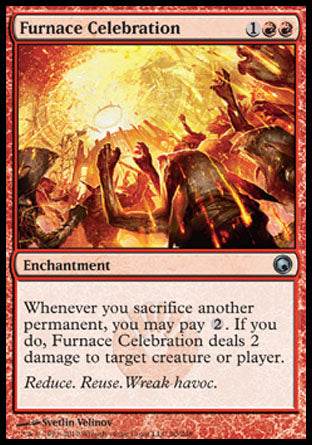 Furnace Celebration (Scars of Mirrodin) Light Play