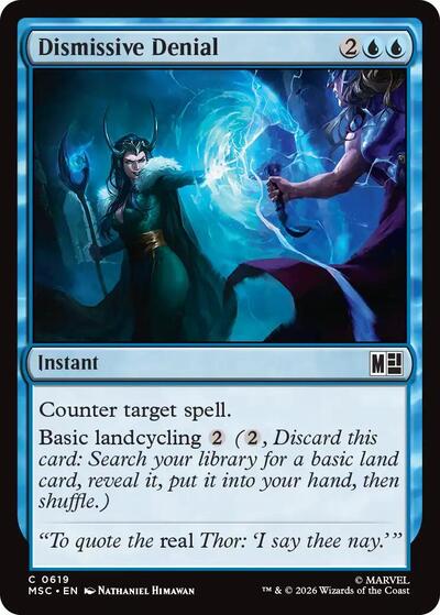 Dismissive Denial (Commander: Marvel Super Heroes) Light Play