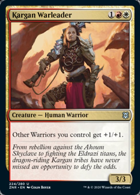 Kargan Warleader (Zendikar Rising) Light Play