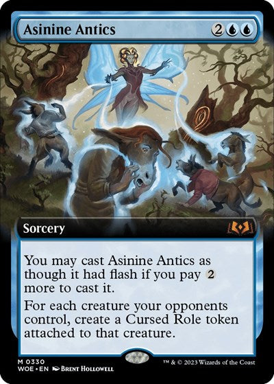 Asinine Antics (Extended Art) (Wilds of Eldraine) Near Mint