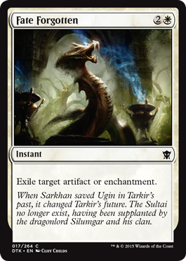 Fate Forgotten (Dragons of Tarkir) Light Play Foil