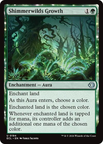 Shimmerwilds Growth (Lorwyn Eclipsed) Light Play Foil