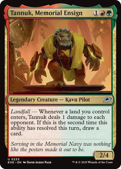 Tannuk, Memorial Ensign (Edge of Eternities) Light Play