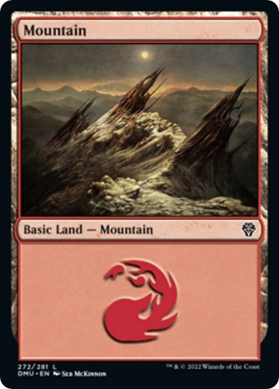 Mountain (272) (Dominaria United) Light Play