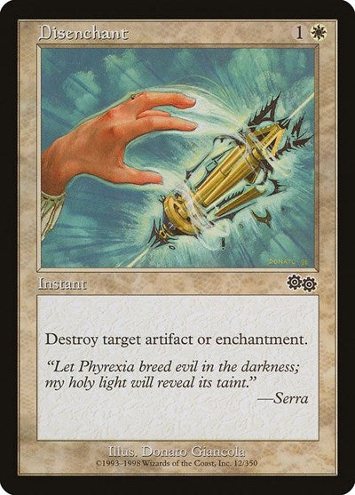 Disenchant (Urza's Saga) Light Play